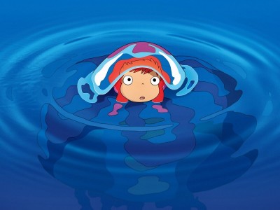 Рыбка Поньо на утесе